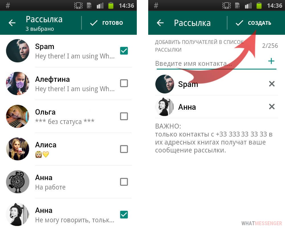 Создать ватсап на андроид. Как сделать рассылку в ватсапе. Разослать сообщения в ватсап. Как сделать рассвлку в Ватсапп. WHATSAPP рассылка сообщений.