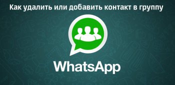Как удалить или добавить контакт в группу WhatsApp