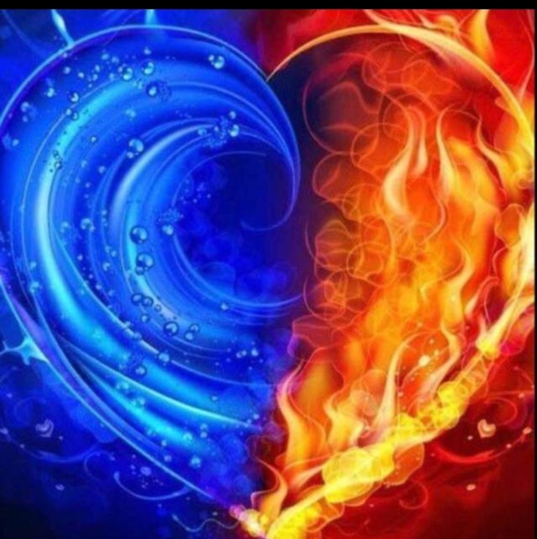 В❤️‍🔥 огонь И воду 🩵