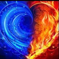 В❤️‍🔥 огонь И воду 🩵